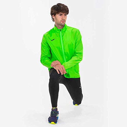 Joma Elite VII Cortavientos, Hombre, Verde Fluor, XL