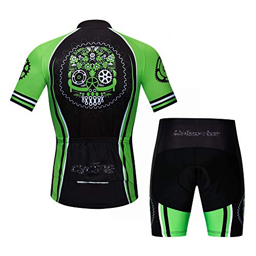 JPOJPO Maillot de Ciclismo para Hombre Pro Team Ropa de Bicicleta MTB Conjunto de Pantalones Cortos - - M (altura 168/173 cm) (peso 50/75 kgs)