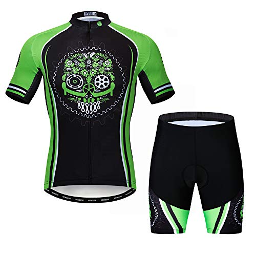 JPOJPO Maillot de Ciclismo para Hombre Pro Team Ropa de Bicicleta MTB Conjunto de Pantalones Cortos - - M (altura 168/173 cm) (peso 50/75 kgs)