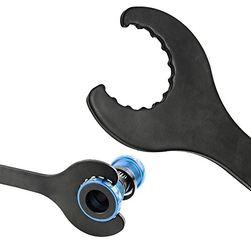 JTDEAL Llave Eje Pedalier para Bicicleta, Llaves para Desmontar Pedalier, Llave Pedalier Hollowtech con Adaptador De Plastico, Utensilio para Instalar Y Desmontar El Eje Pedalier - Negro