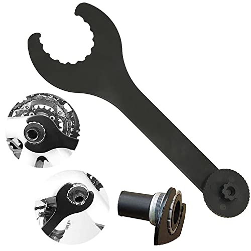 JTDEAL Llave Eje Pedalier para Bicicleta, Llaves para Desmontar Pedalier, Llave Pedalier Hollowtech con Adaptador De Plastico, Utensilio para Instalar Y Desmontar El Eje Pedalier - Negro