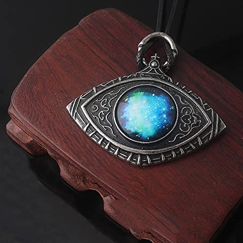 Juego Bloodborne Cosmic Eye Collares Cuervo Cazador Rueda Cazador Insignia Colgante Collar Hombres Mujeres Fans Cosplay Joyería Regalo