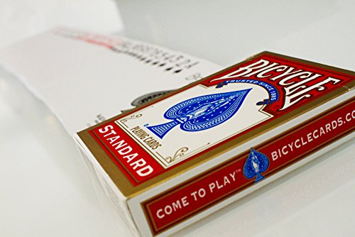 Juego de 4 Cartas de Bicicleta (2 Rojas y 2 Azules).