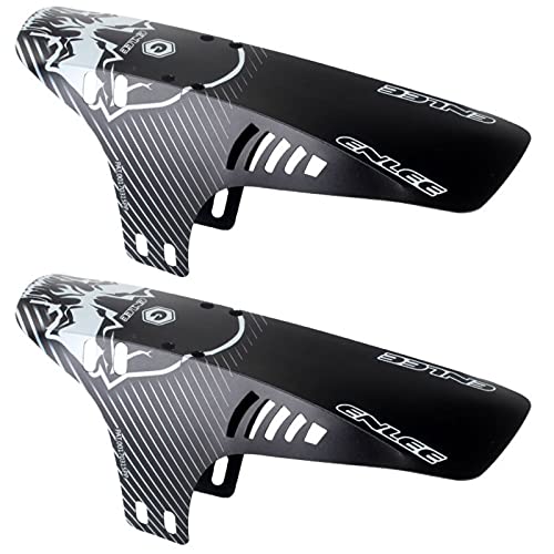 Juego de Guardabarros para Bicicleta de montaña Juego de Guardabarros MTB Guardabarros de Bicicleta de Metal Bicicleta Montaña, MTB Mudguard Delantero y Trasero Compatible se Adapta 2 Piezas