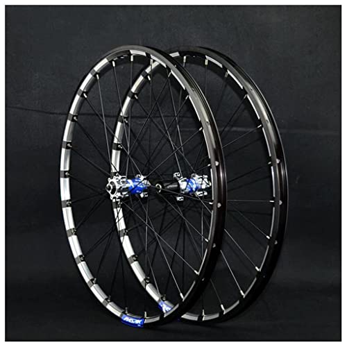 Juego de ruedas de bicicleta MTB de 26 pulgadas 27.5 "29er, aleación de aluminio de doble pared, 24 orificios, ruedas de llanta de montaña de liberación rápida para disco B de 7 8 9 10 11 velocidades