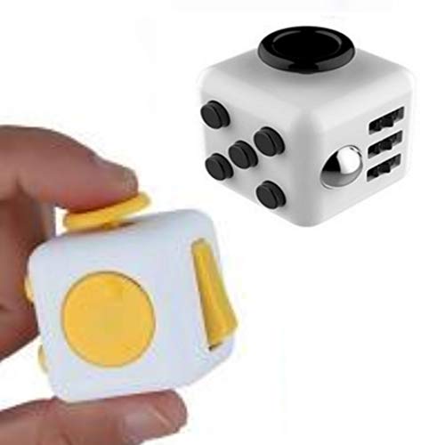 Juguete Cubo FidgetToys mágico,cube Anti-ansiedad Anti-Stress Cube FidgetToy para niños,Adolescentes y Adultos Stress Reliever (Pack de 2)