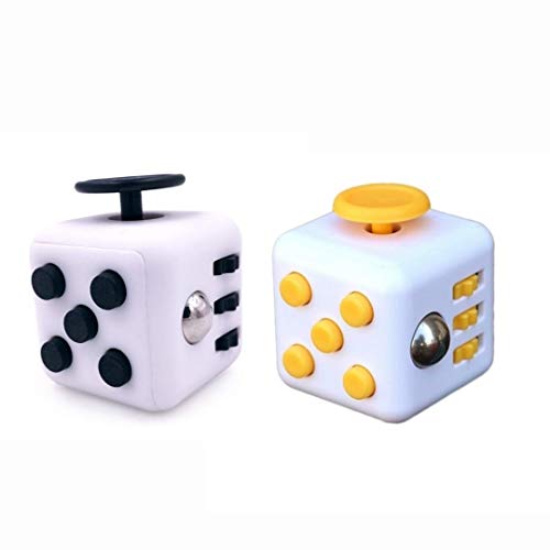 Juguete Cubo FidgetToys mágico,cube Anti-ansiedad Anti-Stress Cube FidgetToy para niños,Adolescentes y Adultos Stress Reliever (Pack de 2)