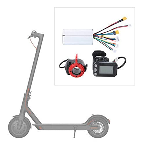 Jun7L 5.5In 6,5 Pulgadas de Fibra de Carbono Scooter eléctrico Controlador de Bicicletas LCD Monitor de Freno Completo Conjunto de Peso Ligero a Prueba de Lluvia 250w (Color : 24V)