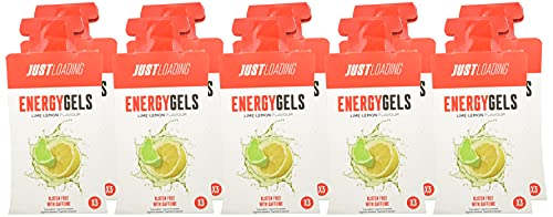 Just Loading - EnergyGel Lima Limón con Cafeína Energéticos Gel, 10 uds x 30 g