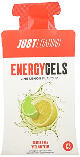 Just Loading - EnergyGel Lima Limón con Cafeína Energéticos Gel, 10 uds x 30 g