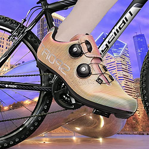 JXHYKJ Zapatillas de ciclismo de bicicleta de carretera con cerradura de hombres y mujeres de verano de verano zapatos de bloqueo de bicicleta de montaña dinámica dinámica de ciclismo sin bloqueo diná