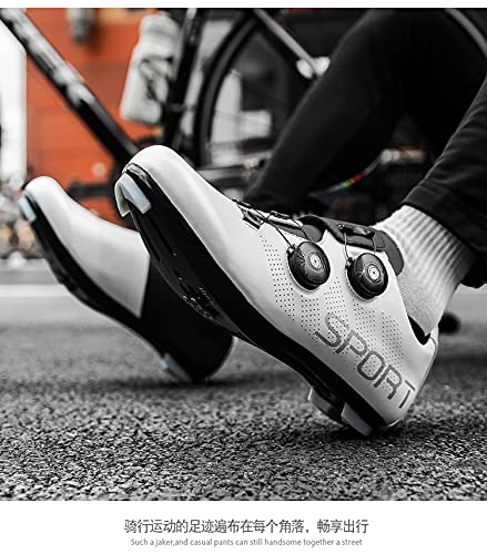 JXHYKJ Zapatillas de ciclismo de bicicleta de carretera con cerradura de hombres y mujeres de verano de verano zapatos de bloqueo de bicicleta de montaña dinámica dinámica de ciclismo sin bloqueo diná