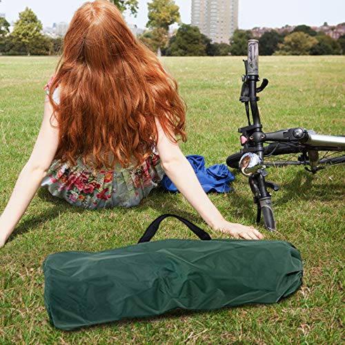 Kacsoo Tienda de campaña para bicicletas, cobertizo de almacenamiento de bicicletas con bolsa de transporte, cubierta de bicicleta a prueba de agua de 190T con ventana para acampar al aire libre