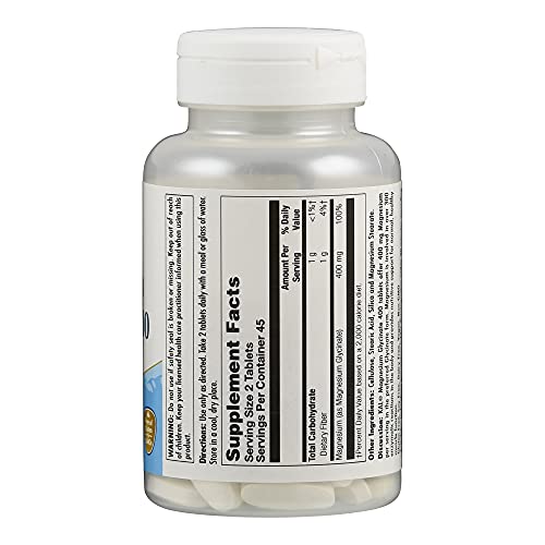 KAL | Magnesium Glycinate 400mg | Magnesio Glicinato | Sin Gluten | Apto Para Veganos | 90 Comprimidos