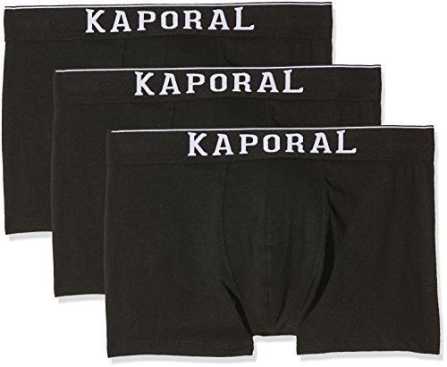 Kaporal Quad Culotte, Negro Negro, S (Pack de 3) para Hombre