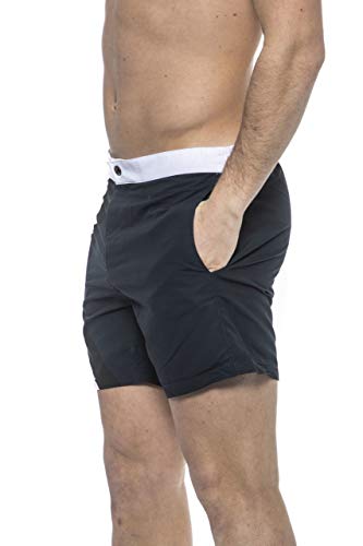 KARL LAGERFELD - Pantalón corto con estampado turquesa L