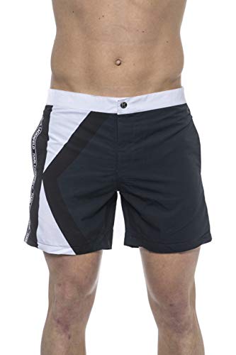 KARL LAGERFELD - Pantalón corto con estampado turquesa L