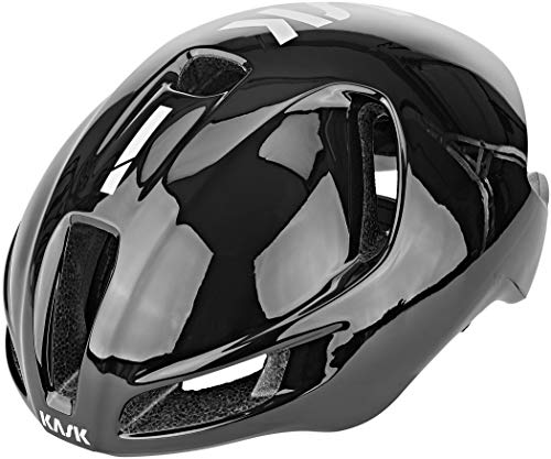 Kask Utopia - Casco de Bicicleta para Adulto, Unisex, Color Negro y Blanco