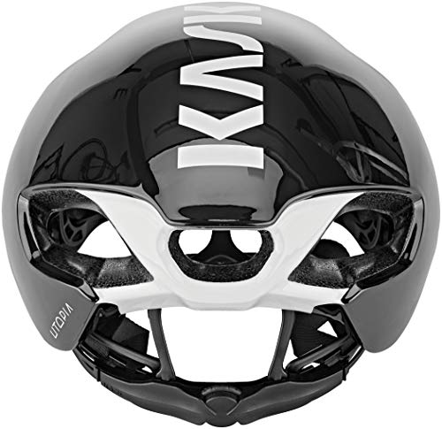 Kask Utopia - Casco de Bicicleta para Adulto, Unisex, Color Negro y Blanco