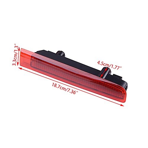 KASturbo Luz de freno trasera de alto nivel 7E0945097F para Transporter T5 Caravelle Multivan MK V 2003-2015 7E0945097E (Rojo)