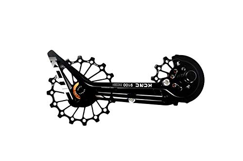 KCNC Ruletas Cambio Sobredimensionadas Ultra Compatible Shimano Dura-Ace R9100/Ultegra R8000 Negro