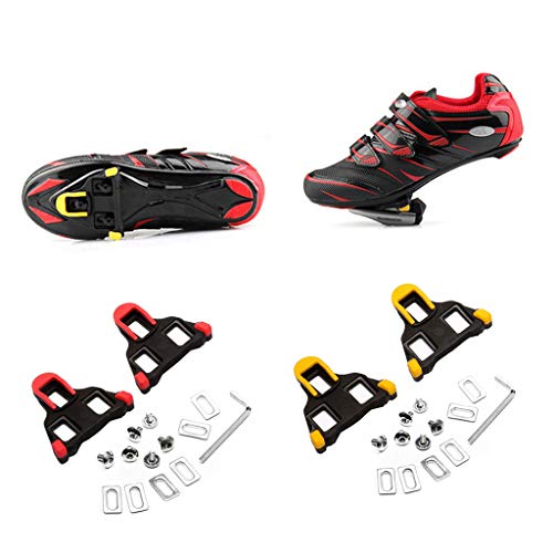 Kcnsieou ling Cleats SPD-SL - Juego de tacos para pedales de carretera Dura Ace, Ultegra: SM-SH11 Sh-10 Sh-12