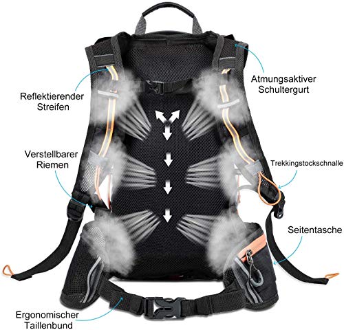 kedejianzhucailiaomena Mochila de ciclismo impermeable, mochila de ciclismo plegable mochila de bicicleta de montaña amarilla