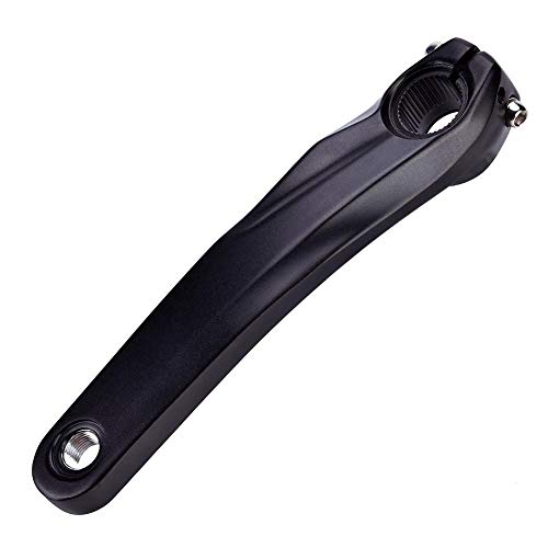 Keenso 1 Juego de bielas de Bicicleta de montaña Brazo de biela Izquierda de Bicicleta 170mm de aleación de Aluminio para bielas 590610 SLX XT XTR(Negro)