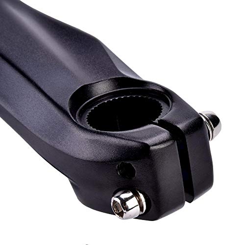 Keenso 1 Juego de bielas de Bicicleta de montaña Brazo de biela Izquierda de Bicicleta 170mm de aleación de Aluminio para bielas 590610 SLX XT XTR(Negro)