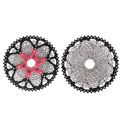 Keenso Cassettes para Bicicletas y 3 Accesorios, Cassette de Piñones 9/10/11/12 Velocidad 32/36/42/46T (12V 11-50T)