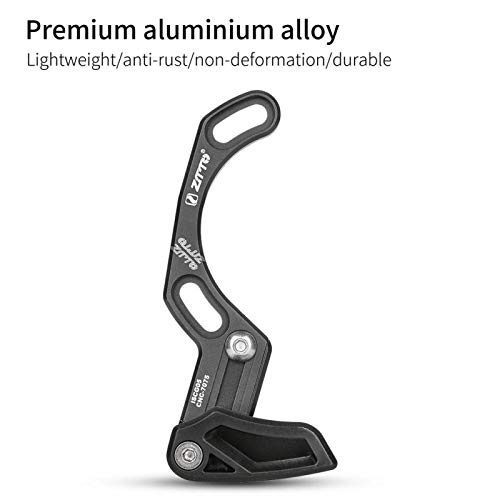 Keenso Deflectores de Cadena de Bicicleta, Herramienta de guía de Cadena de Bicicleta Ultraligera de aleación de Aluminio para pedalier (ISCG 05 Black)