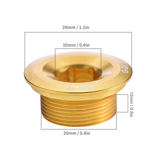 Keenso Tornillos para Biela, Tapon para Agujero del Tornillo 590 596(Oro)