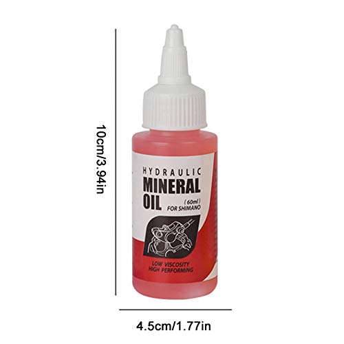 keleiesXD Sistema De Aceite Mineral De Freno De Bicicleta 60ml Fluido Ciclismo Bicicletas De Montaña Líquido De Aceite Mineral Líquido Disco Hidráulico para Bicicletas De Montaña Shimano Biological