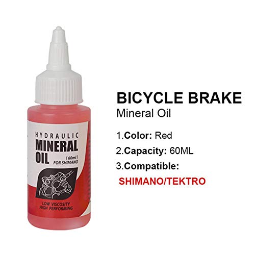 keleiesXD Sistema De Aceite Mineral De Freno De Bicicleta 60ml Fluido Ciclismo Bicicletas De Montaña Líquido De Aceite Mineral Líquido Disco Hidráulico para Bicicletas De Montaña Shimano Biological