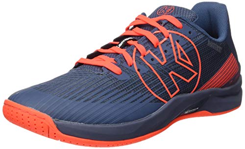 Kempa Attack Two 2.0, Zapatillas de Balonmano Hombre, Multicolor (Ice Gr/Fluor Rot 01), 43 EU