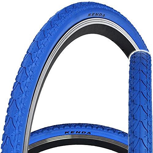 Kenda KHAN K935 - Cubierta para bicicleta, 700 x 38 C, velocidad única, fija, Khan, azul