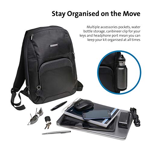 Kensington K62591EU - Mochila Triple Trek Optimizada para Ultrabook, Negro, 43 cm