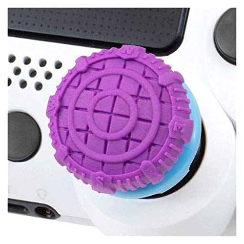 KGDUYH 2 tapones extensores de agarre de mano para controlador PS4, agarre de pulgar, cubiertas de gran altura para accesorios PS4 PS5, fáciles de usar (color: gris)