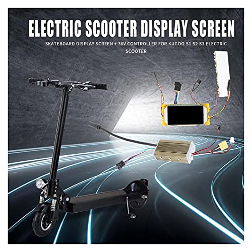 KGDUYH Scooter eléctrico Pantalla de visualización + 36V Placa Base Controlador Controlador Skateboard Accesorios de reemplazo for Kugoo S1 S2 S3 para Scooter (Color : Display Screen)