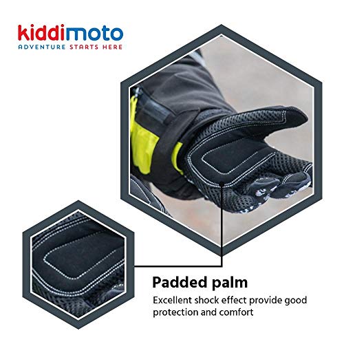 KIDDIMOTO Guantes de ciclismo para niños – para bicicleta de niños, bicicleta de equilibrio, scooter y monopatín (guantes para niños) | Disponible en diferentes tamaños y diseños