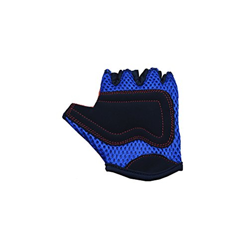 Kiddimoto Guantes de Ciclismo sin Dedos para Infantil (niñas y niños) - Bicicleta, MTB, BMX, Carretera, Montaña - Estrellas - Talla: S (2-5 años)