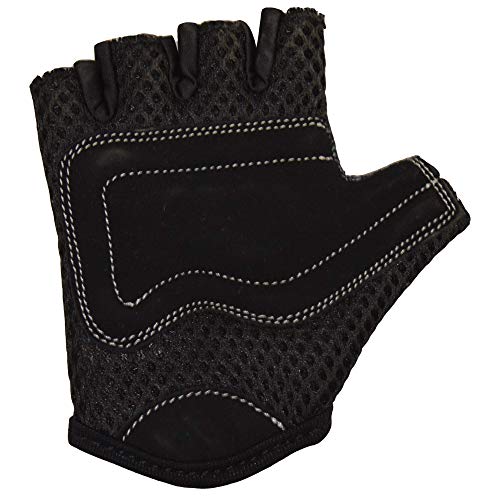 Kiddimoto Guantes de Ciclismo sin Dedos para Infantil (niñas y niños) - Bicicleta, MTB, BMX, Carretera, Montaña - Karbon FX - Talla: M (5-8 años)