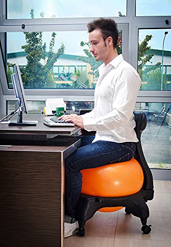 Kikka Active Chair 5, con 5 patas, de conformidad con el texto único, seguridad en el trabajo (azul)