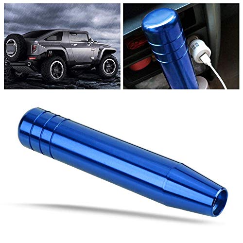 KIMISS Perilla de cambio universal,Perilla de cambio de engranaje del coche,Perilla de palanca de cambios automática de aleación de aluminio con longitud de 18 cm / 7.1 in(azul )