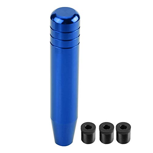 KIMISS Perilla de cambio universal,Perilla de cambio de engranaje del coche,Perilla de palanca de cambios automática de aleación de aluminio con longitud de 18 cm / 7.1 in(azul )