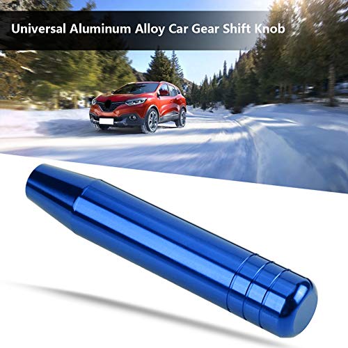 KIMISS Perilla de cambio universal,Perilla de cambio de engranaje del coche,Perilla de palanca de cambios automática de aleación de aluminio con longitud de 18 cm / 7.1 in(azul )