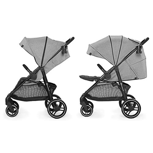 Kinderkraft Silla de Paseo GRANDE CITY, Carrito, Ajustable, Accesorios, Hasta 3 Años, Gris