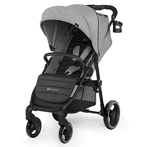 Kinderkraft Silla de Paseo GRANDE CITY, Carrito, Ajustable, Accesorios, Hasta 3 Años, Gris