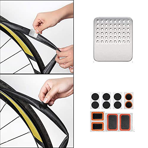 Kit de Herramientas de Reparación de Bicicletas,16 en 1 Juego de Pinchazos Multifunción,Montaña Bicicletas Accesorios,Neumáticos Palancas,Llave de Núcleo de Válvula,Escofina,Neumáticos Parches y Bolsa