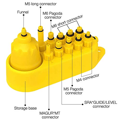 Kit De Purga De Frenos Hidráulicos,Frenos De Disco Mineral,Kit Sangrado Frenos Hidráulicos Bicicletas,para Shimano Magura Tektro y Sram Series MTB(Amarillo)